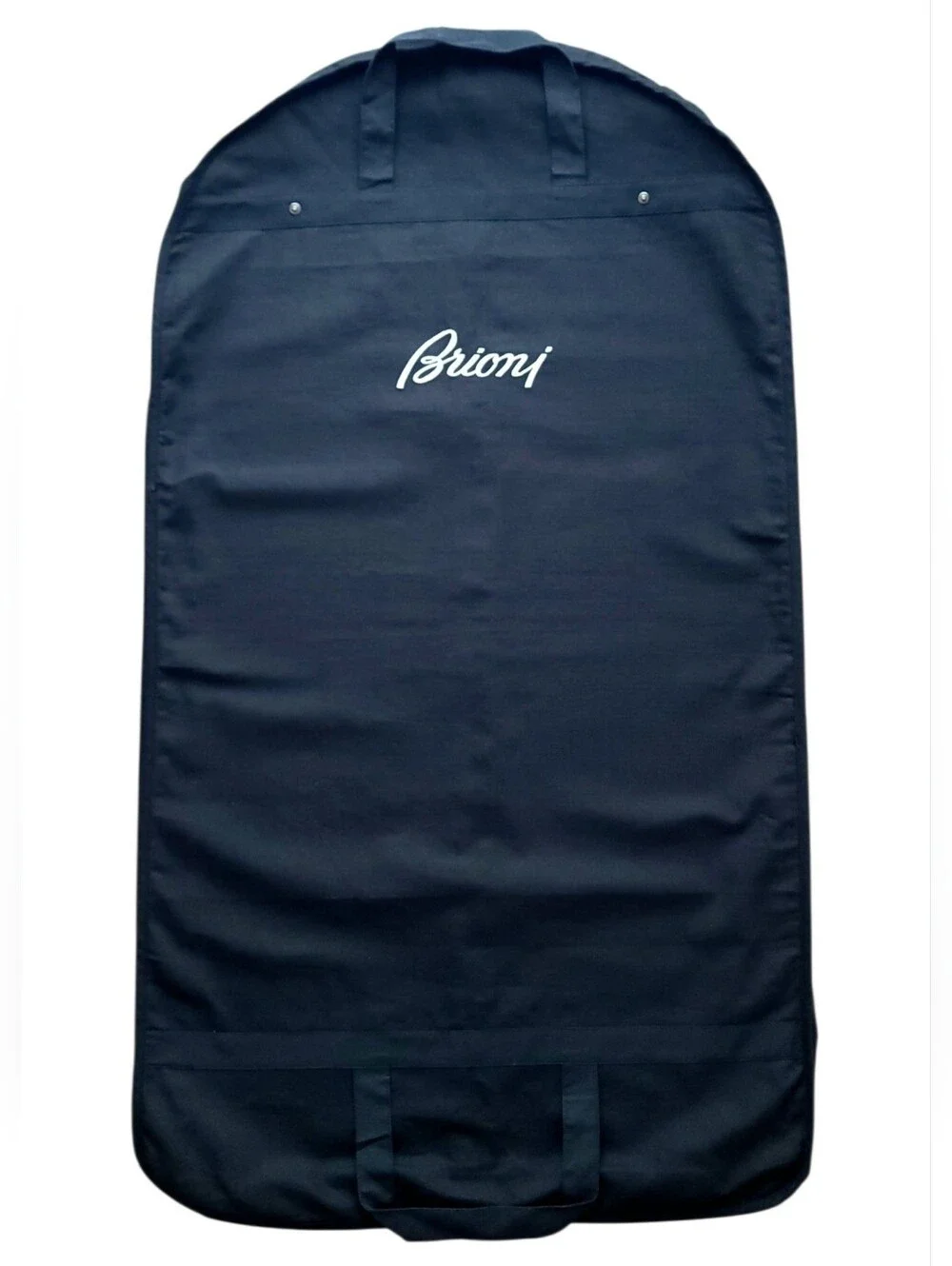 Brioni Garment Bag Black Fabric Folding Travel Suit Storage 42